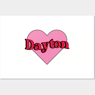 Dayton Ohio Heart Posters and Art